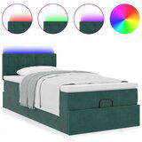 vidaXL Okvir kreveta s madraca tamnozeleni 80x200cm baršunasti | shoptok.hr