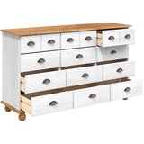  Komoda ASKIM Bijelo 79 x 40 x 133,5 cm Čvrsto borovo drvo | shoptok.hr