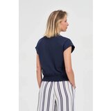 Marisse Navy Blue Cotton Blouse | ePonuda.com