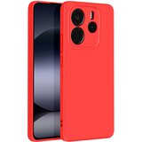 AVIZAR Ohišje za Xiaomi Redmi Note 14 4G Poltrdi Mehak dotik Proti sledenju, Rdeča, (5000014273) | Shoptok.si