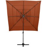  Senčnik aluminij terakota 250x250 cm | Shoptok.si