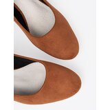 GOODIN Brown pumps with a decorative silver heel | Shoptok.si