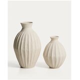 Kave Home Krem ručno izrađena/visoka vaza od papier-mâché (visina 67 cm) Arquena – | shoptok.hr