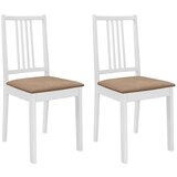  276408 3 Piece Dining Set MDF White (247625+247634) | shoptok.hr