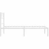  Metalni okvir za krevet s uzglavljem bijeli 90x200 cm | Eponuda.ba