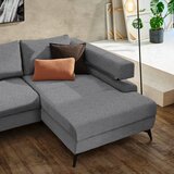 Hom`in KOTNA SEDEŽNA GARNITURA, šenilja temno siva | Shoptok.si