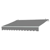 Tenda z zložljivo ročko (Siva, Širina: 2 m, Izteg markize: 1,5 m)