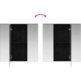  Kupaonski ormar s ogledalom Crni hrast 70 x 14,5 x 70 cm | shoptok.hr