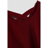Marisse Burgundy Batwing Sweater | shoptok.hr