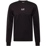 Ea7 Emporio Armani Sweater majica crna / bijela