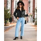 Resti Women's eco leather jacket with fur in black color | shoptok.hr
