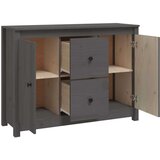  Komoda siva 100 x 35 x 74 cm od masivne borovine | shoptok.hr