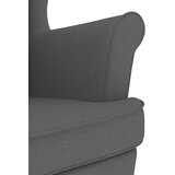  Stolica za ljuljanje s osloncem za noge od tkanine tamnosiva | shoptok.hr