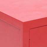  Noćni ormarić crveni 38 x 28 x 52 cm od drva paulovnije | Eponuda.com