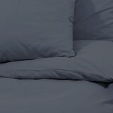  Set posteljine za poplun antracit 200 x 220 cm pamučni | shoptok.hr