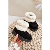 FR1 Snow Boots Children's Boots With Fur And Pattern Black Melefia | Shoptok.si