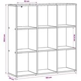  Ormarić za knjige 102 x 29 x 103 5 cm Konstruirano drvo - Crni hrast 102 x 29 x 103 5 cm | shoptok.hr