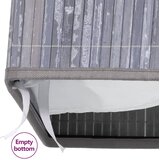  Košara za rublje od bambusa s 2 odjeljka siva 100 L | shoptok.hr