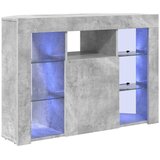  Kotni LED TV ormar 100x40x68cm Betonski sivi Konstruirano drvo | shoptok.hr