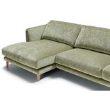 Sits Svetlo zelena žametna kotna sedežna garnitura (levi kot) Vera – | Shoptok.si