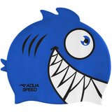 Aqua speed Kids's Swimming Cap ZOO Pirana 01 Navy Blue Cijene