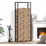  Stalak za drva za ogrjev mat crni 80x28x222 cm čelik | shoptok.hr