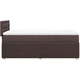  Krevet s oprugama i madracem tamnosmeđi 90 x 200 cm od tkanine | shoptok.hr