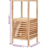 vidaXL Kopalniška omara za shranjevanje orehovina 39,5x35,5x86 cm | Shoptok.si