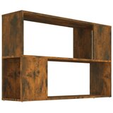 Ormarić za knjige dimljeni hrast 100x24x63 cm konstruirano drvo | shoptok.hr