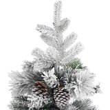 Božićno drvce sa snijegom i šiškama 195 cm PVC i PE | shoptok.hr