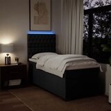  Box spring krevet s madracem crni 80 x 200 cm od tkanine | shoptok.hr
