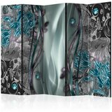  Paravan u 5 dijelova - Floral Curtain (Turquoise) II [Room Dividers] 225x172 Cijene