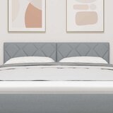  LED glava kreveta Svijetlo siva 144 cm tkanina | shoptok.hr