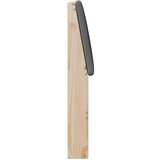  Tapecirani uzglavlje Tamno siva 80 cm Čvrsto borovo drvo | shoptok.hr