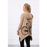 Kesi Sweatshirt with a camel cycling print Cene