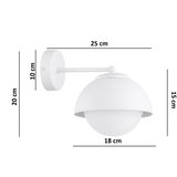 Brilagi Zidna lampa COSMO 1xE27/60W/230V bela/zlatna | Eponuda.com
