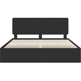  Krevetna konstrukcija Crna 180 x 200 cm Inženjersko Drvo | shoptok.hr