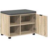  Klupa za hodnik s jastukom Sonoma hrast 60 x 38 x 46 cm | shoptok.hr