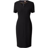 BOSS Black Oprijeta obleka 'DAMAISA' črna | Shoptok.si