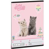 Ars Una Cute Animals - čajanka, bilježnica s linijama za 2. razred A/5 16-32 | shoptok.hr