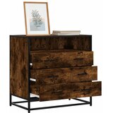  Ormar s ladicama dimljeni hrast 70x41x70 cm konstruirano drvo | shoptok.hr
