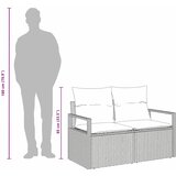  Vrtni kauč s jastukom 120 x 62 x 69 cm poliratan | shoptok.hr