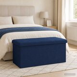  Sklopiva klupa za pohranu Plava 180 kg 80 L 77 x 38 x 38 cm | shoptok.hr