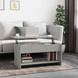 vidaXL Klubska mizica betonsko siva 102x50x52,5 cm konstruiran les | Shoptok.si