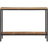 Maison Chic konzolna miza - miza ob steni 100x35x70 cm trden neobdelan mangov les, (21786517) | Shoptok.si