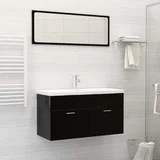 Vgradni umivalnik s pipo 91x39x18 cm keramičen bel, (20919168)