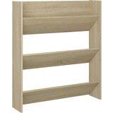  Zidni ormarić za cipele boja hrasta 80 x 18 x 90 cm od iverice | shoptok.hr