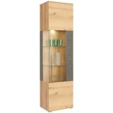 Mömax Vitrina Limit, Barva Hrasta, Temno Siva | Shoptok.si
