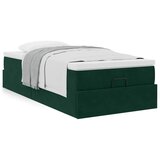  Okvir kreveta s madraca tamnozeleni 80x200cm baršunasti | shoptok.hr