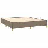  Okvir za krevet s oprugom smeđesivi 160x200 cm od tkanine | shoptok.hr